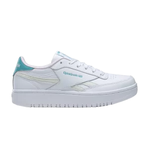 Reebok Club C Double J 'White Classic Teal' Baskets Blanc nuage/Sarcelle classique/Rose porcelaine GW9188