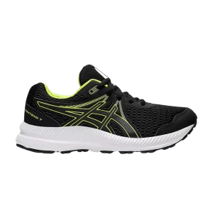 ASICS Contend 7 GS 'Black Hazard Green' Noir/Vert Dangereux 1014A192 005