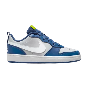 Nike Court Borough Low 2 GS 'Grey Fog Mystic Navy' Gris brume/Flotte mystique/Vert atomique/Blanc BQ5448 016