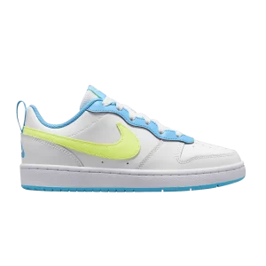 Nike Court Borough Low 2 GS 'Blanc Baltic Blue Volt' Blanc sommet/Bleu Baltique/Volt BQ5448 122
