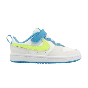 Nike Court Borough Low 2 PS 'Blanc Baltic Blue Volt' Blanc Sommet/Bleu Baltique/Volt BQ5451 122