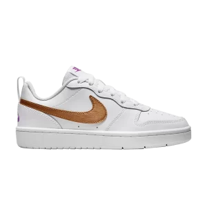 Nike Court Borough Low 2 SE GS 'White Metallic Copper' Blanc/Violet vif/Cuivre métallique DQ5979 100