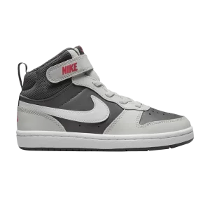 Nike Court Borough Mid 2 PS 'Medium Ash Light Silver' Cendre moyen/Argent clair/Rouge sirène/Blanc CD7783 200