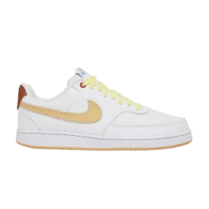 Nike Court Vision Low Canvas 'White Sesame' Blanc/Argile minérale/Teinte citron/Sésame DV0736 100