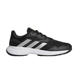 Baskets adidas CourtJam Control 'Black White Lime' Noir/Argent métallique/Blanc nuage GW4225