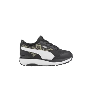 Puma Cruise Rider Infant 'Summer Roar – Noir Pale Khaki Leopard' Baskets Noir/Pale Kaki/Blanc 383161 03
