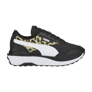 Puma Cruise Rider Jr 'Summer Roar - Noir Pale Khaki Leopard' Noir/Kaki pâle/Blanc 383159 03