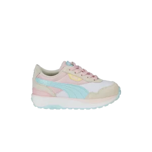 Puma Cruise Rider Peony Little Kid 'Almond Blossom Light Aqua' Baskets Fleur d'amandier/Aqua clair 385691 03