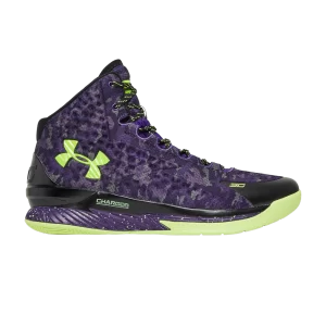 Under Armour Curry 1 Retro 'Dark Matter' Baskets Noir/Violet Pluie 3026049 001