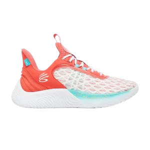 Baskets Curry Marque Curry Flow 9 'Eat. Apprendre. Jouer. 'Blanc/Rouge 3025684 101