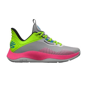 Curry Brand Curry HOVR Splash 'Halo Grey Lime Pink' Baskets Halo Gris/Lime Splash 3025636 102