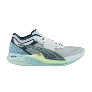 Puma Deviate Nitro Elite 'White Dark Slate' Baskets Blanc/Ardoise foncé/Lumière effervescente 195204 03