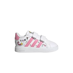Baskets adidas Disney x Grand Court I 'Minnie Mouse' Blanc Nuage/Rose Bliss/Gris Deux GY6628