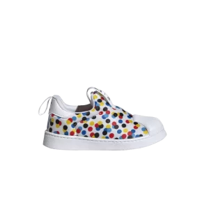 Baskets adidas Disney x Superstar 360 I 'Mickey et Minnie Polka Dots' Blanc nuage/Noir/Rouge vif HQ4078