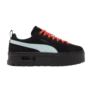 Puma Dua Lipa x Wmns Mayze Suede 'Black Blue Glow' Baskets Puma Noir/Bleu Shine 387294 05