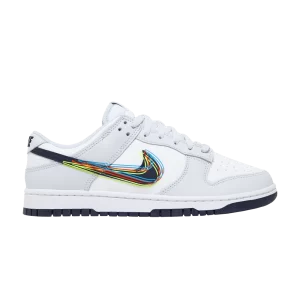 Nike Dunk Low '3D Swoosh' Blanc/Bleu noirci/Volt DV6482 100