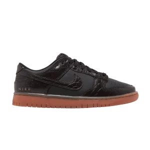 Nike Dunk Low SE 'Chocolate Croc' Noir/Marron velours/Marron basalte/Voile/Marron basalte DV1024 010