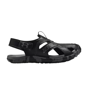 Under Armour Fat Tire Defender Sandal PS 'Black Camo' Baskets Noir/Gris Pitch 3023783 001