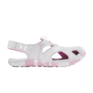 Under Armour Fat Tire Defender Sandal PS 'Pink Camo' Baskets Halo Gris/Star Rose 3023783 101