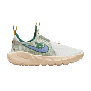 Nike Flex Runner 2 Lil PS 'Rabbit And Mushroom' Baskets Blanc sommet/Honeydew/Malachite/Thistle DV1377 100