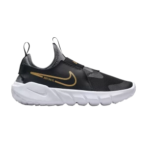 Nike Flex Runner 2 PS 'Black Metallic Gold' Noir/Gris froid/Blanc/Or métallique DJ6040 007