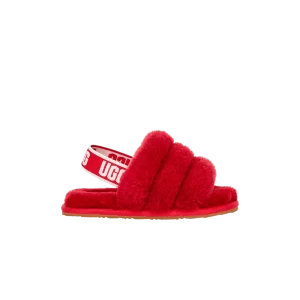 UGG Fluff Yeah Slide Baskets 'Ribbon Red' pour tout-petits Ruban rouge 1098579T RBRD