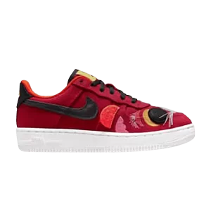Nike Force 1 LV8 PS 'Chinese New Year' Baskets Rouge/Blanc/Or Université/Noir DQ5071 601