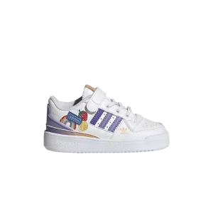Baskets adidas Forum Low I 'Fruits & Rainbow Patches' Blanc Nuage/Violet Clair/Lilas Magique GY8211