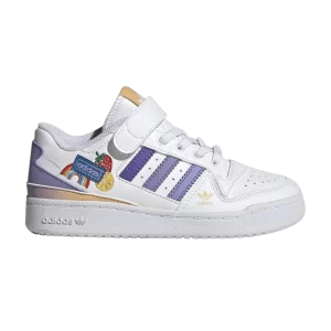 Baskets adidas Forum Low J 'Fruits & Rainbow Patches' Blanc Nuage/Violet Clair/Lilas Magique GY8210