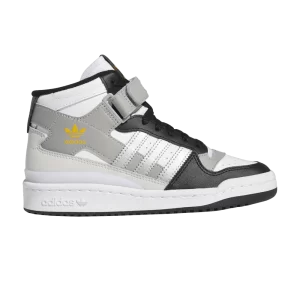 adidas Forum Mid J 'White Black Silver' Baskets Blanc Nuage/Argent Métallique/Gris One GY7062