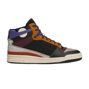 Baskets adidas Forum Mid 'Patchwork' Couleur noire/Ombre rouge/Granite pur HP5359