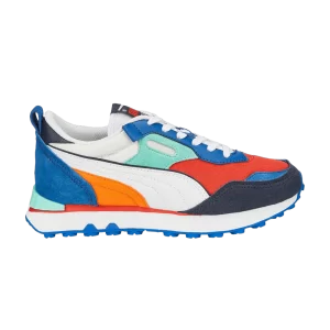 Puma Rider FV Jr 'Future Vintage - Burnt Red Blue' Baskets Rouge Brûlé/Blanc 386064 09