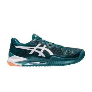 ASICS Gel Résolution 8 'Velvet Pine' Velours Pin/Blanc 1041A079 300