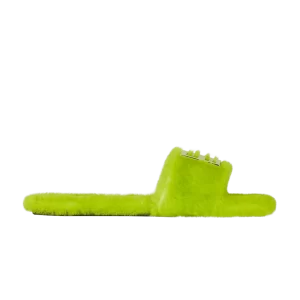 Givenchy Flat Mule '4G – Baskets Shearling Vert Citrus Vert Citrus BE306FE1LR 358