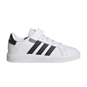 adidas Grand Court 2.0 Little Kid 'Blanc Noir' Nuage blanc/Couleur noir/Couleur noir GW6521