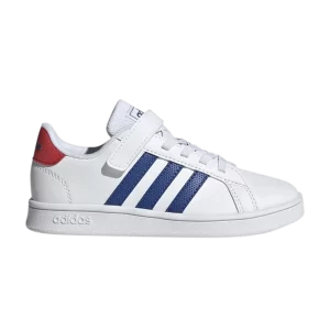 adidas Grand Court Little Kid 'White Royal Blue' Baskets Blanc Nuage/Bleu Royal/Rouge Vif GX5745