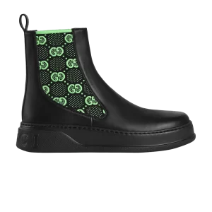 Gucci Boot 'GG Jersey - Baskets Noir Vert Néon Noir/Vert Néon 718713 AAA8L 1065
