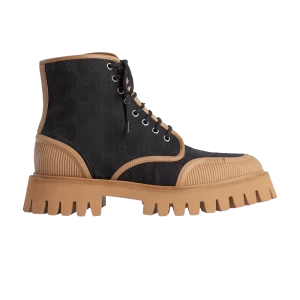 Gucci Lace Up Boot 'Maxi GG – Black Koi Beige 'Baskets Noir/Koi beige 699970 KQWM0 1146