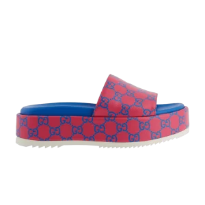 Baskets Gucci Wmns GG Platform Sandal 'Fuchsia Blue 'Fuchsia/Bleu 734913 FABJF 5614