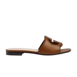 Gucci Wmns Interlocking G Cut-Out Slide Sandal 'Cuir' Baskets Cuir 694451 US000 2535
