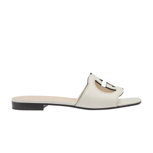 Gucci Wmns Interlocking G Cut-Out Slide Sandal 'Mystic White' Baskets Blanc 694451 US000 9022