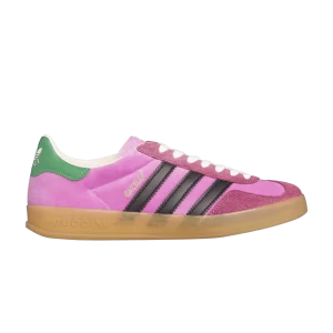 adidas Gucci x Wmns Gazelle 'Pink Velvet' Baskets Rose/Collegiate Purple/Bold Green HQ7084