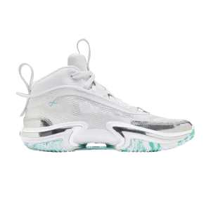 Guo Ailun x Air Jordan 36 GS 'White Hyper Jade' Baskets Blanc/Hypernéphrite/Argent Métallique/Noir DQ4461 130