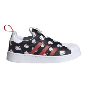 Baskets adidas Hello Kitty x Superstar 360 J 'Allover Print' Blanc nuage/Noir/Rouge vif GY9212