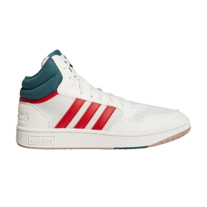 adidas Hoops 3.0 Mid 'White Vivid Red' Blanc Nuage/Rouge Vif/Bleu Sarcelle GZ3811