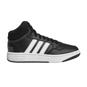 Baskets adidas Hoops Mid J 'Black White' Noir/Blanc Nuage/Six Gris GW0402