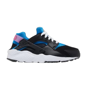 Nike Huarache Run GS 'Black Light Photo Blue' Noir/Bleu photo clair/Rose actif/Mousse menthe DR0166 001