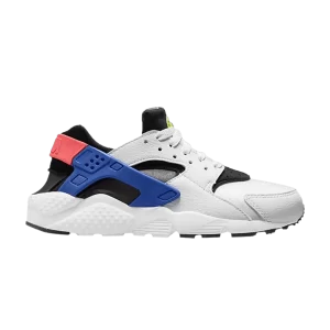 Nike Huarache Run GS 'White Bright Crimson' Blanc/Bleu/Volt/Bright Crimson DQ0975 100