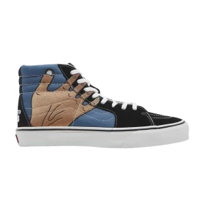 Vans Imran Potato x Sk8-Hi VR3 LX 'Black Navy' Baskets Noir/Marine/Blanc/Fenugrec VN0A5EE7B7F