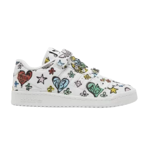 Baskets adidas Jeremy Scott x Forum 84 Low 'Monogram' Nuage blanc/Nuage blanc/Couleur noir GX9668